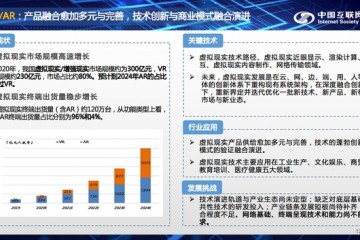 2020年中国AR/VR市场规模300亿元预计2024年AR市场将超过VR